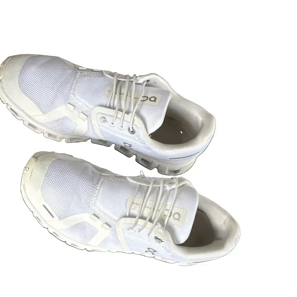 On Unisex Adults Low Top Mesh Lace-Up Athletic Sneakers White